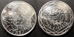 10 Euros des Régions 2010 1er type CENTRE