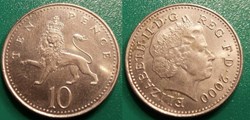 10  Pence 2000