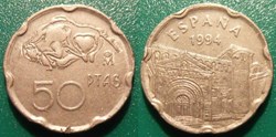 50 Pesetas 1994 Cantabrie Communautés Autonomes d'Espagne