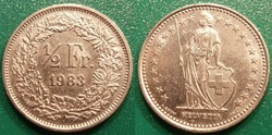 1/2 Franc 1983 frappe médaille