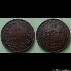 Roumanie 10 Bani 1867