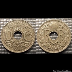 Dd 10 centimes EM Lindauer .1938. 21mm 3g