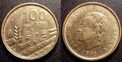 100 Pesetas 1995 FAO