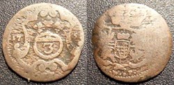 Allemagne Saxe 3 Pfennig 175. Friedrich August II