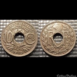 Dc 10 centimes EM Lindauer 1918 21mm 4g
