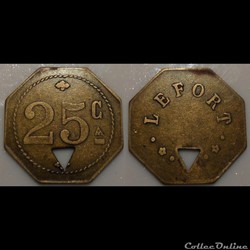 b- Jeton 25C Lefort
