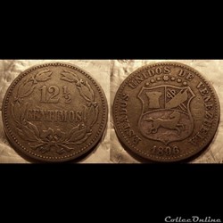 Vénézuela 12 1/2 Centimos 1896