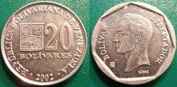 20 Bolivars 2002