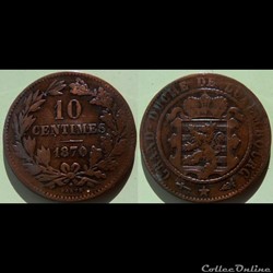 Luxembourg 10 centimes 1870