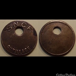b- Jeton SNCF Outillage