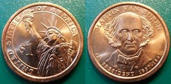 1 dollar Presidents: 1837-1841 Martin Van Buren