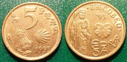 5 Pesetas 1993 Jacobeo