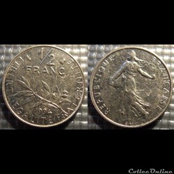 Gl 1/2 franc semeuse 1994 19.5mm 4.5g