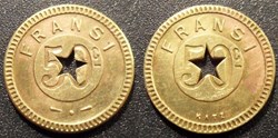 f- Jeton à consommer 50c FRANSI