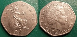 50 Pence 1999