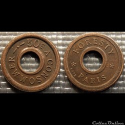 f- Jeton à consommer 50 C. -Foresty Paris