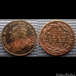 m- Jeton Roy Louis XVI