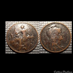 Ca 5 centimes Dupuis 1902