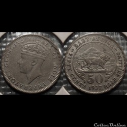East Africa 50 Cents 1937