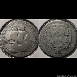 Portugal 2 1/2 Escudos 1944