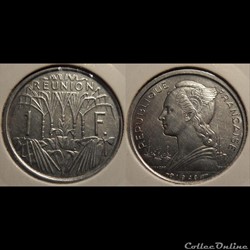 Réunion (Ile de la) 1 Franc République Française 1948 aile