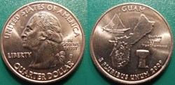 1/4 dollar 2009 D Guam