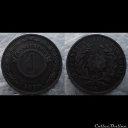 Paraguay 1 Centimos 1870