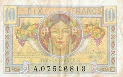 10 Francs Trésor Français type 1947