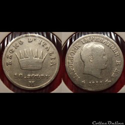 A4 10 Soldi Règne d'Italie Napoléon Empereur