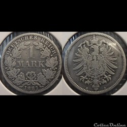 Germany 1 Mark 1881 A