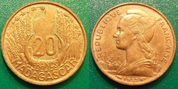 Madagascar 20 Francs 1953