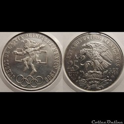 Mexique 25 Pesos 1968