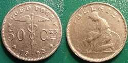 50 Centimes 1925 Belgie