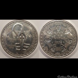 West African States 500Francs 1972