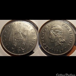 Nouvelle Calédonie 50 Francs 1967