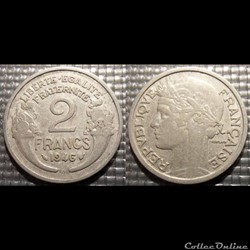 Jf 2 francs Morlon 1946 B 27mm 2.2g
