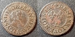 G1 Louis XIII Denier Tournois 1616 Paris