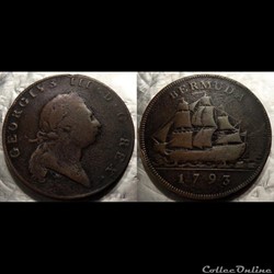 Bermudes Penny 1793
