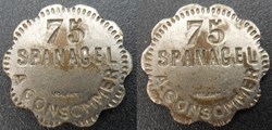 f- Jeton à consommer 50 C. à Consommer Spanagel