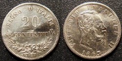 Italie 20 Centesemi 1863 T BN