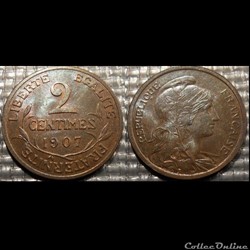 Ba 2 centimes Dupuis 1907