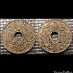 Dc 10 centimes EM Lindauer 1922 21mm 4g
