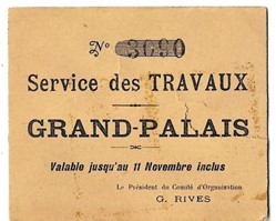 Paris - Grand-Palais Service Travaux N°3090