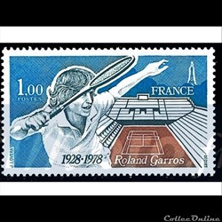 1978 50 ème anniversaire Roland Garros