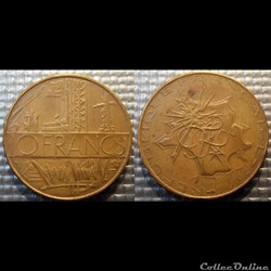 Lg 10 francs Mathieu 1984 FAUX 26mm 9.86g