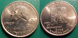 1/4 dollar 2008 P New Mexico