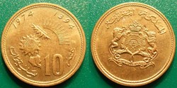 10 Santimat 1394 soit 1974
