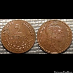 Ba 2 centimes Dupuis 1916