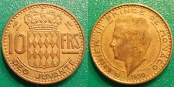 10 Francs 1950 Rainier III