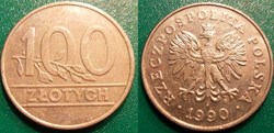 100 Zlotych 1990